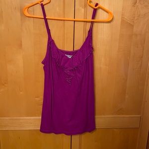 Old Navy purple ruffle tank